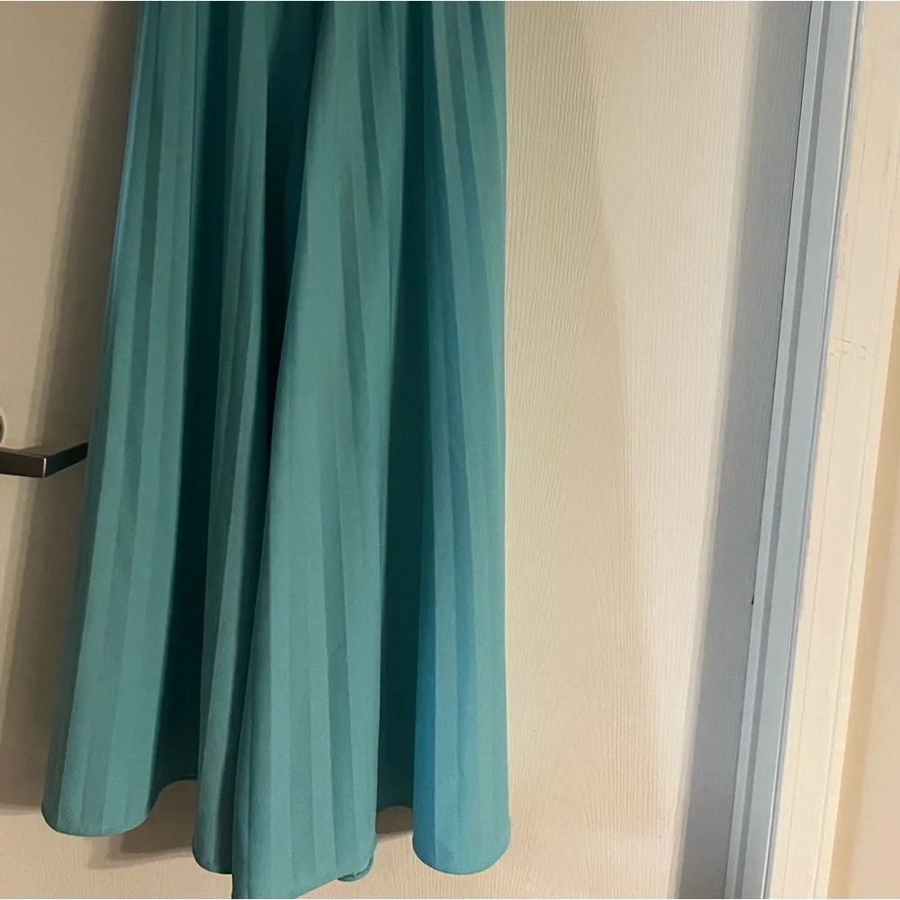 Vintage Wide-Leg Teal Jumpsuit - Picture 2 of 7